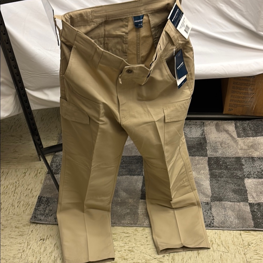 KHAKI tactical cargo pants, straight leg, MENS, *Propper,Edgetec*